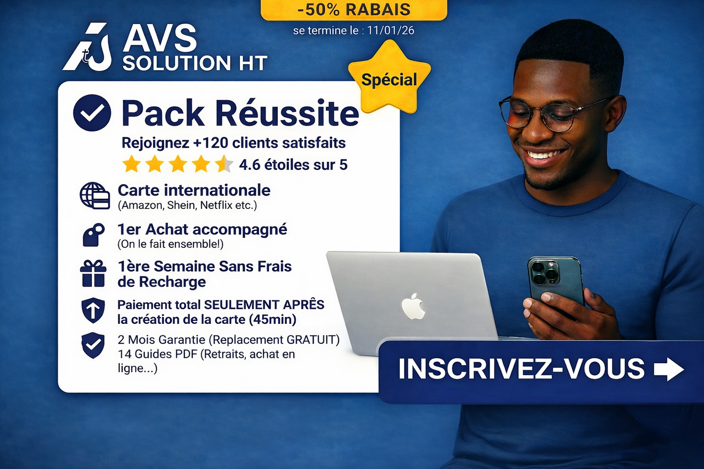 💳 PACK RÉUSSITE – Achetez, payez et recevez en ligne depuis Haïti !
